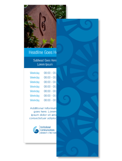 bookmark inset with shell pattern