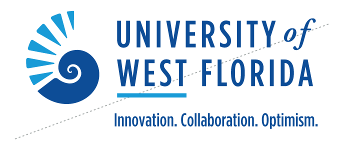 uwf logo with a tagline improperly added