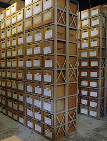 Photo of Business & Auxiliary Services records management storage unit