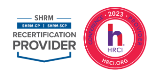 SHRM and HRCI logos