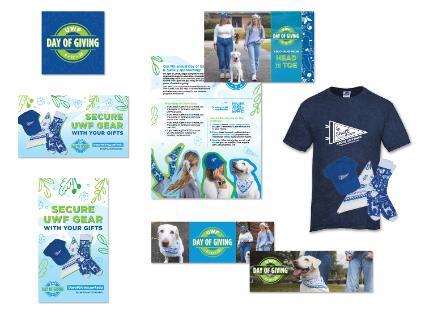 Graphic of Day of Giving 2025 promotional examples.