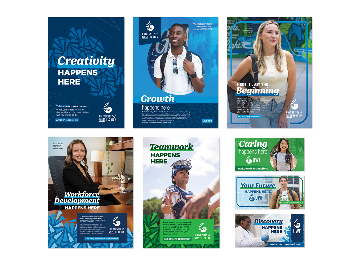 UWF institutional advertising examples