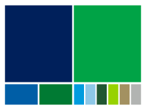 Color swatch graphic showcasing the various UWF colors.