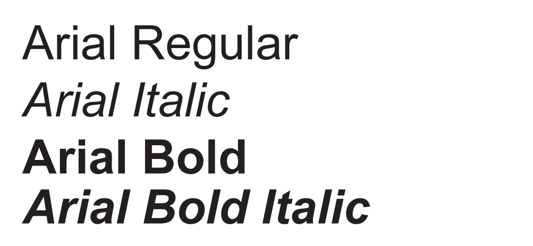 San-serif substitution example
