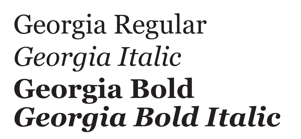 Serif substitution example