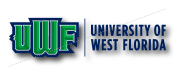 UWF logo shown with improper drop shadow effect