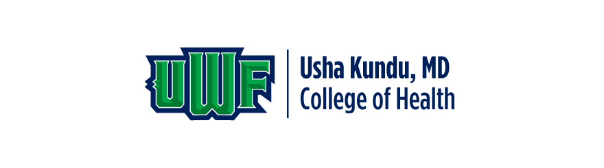 UWF Usha Kundu MD College of Health secondary horizontal logo