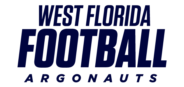 Athletics Headline Example says West Florida Football Argonauts