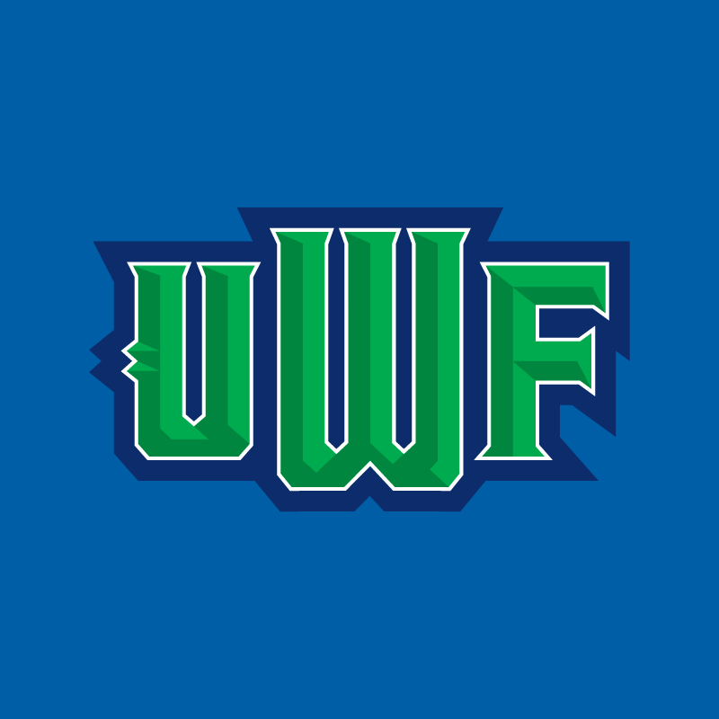 UWF logo against a dark blue background.