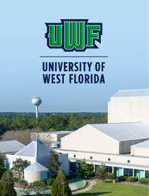 Aerial view of the UWF Center for Fine and Performing Arts