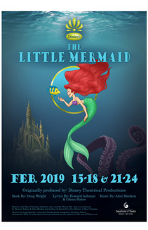 Ariel and Flounder in promotional poster