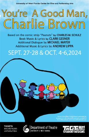 Poster for Youre a Good Man, Charlie Brown by UWF Theatre