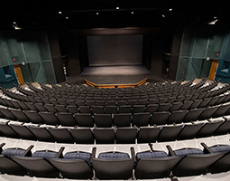 Mainstage Theatre stage as seen from back of the house
