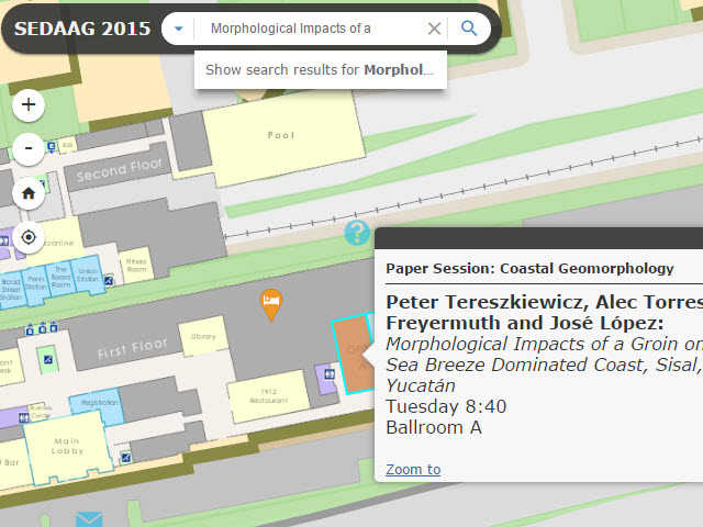 Screenshot of SEDAAg interactive map highlighting a popup.