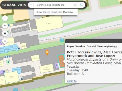 Screenshot of SEDAAg interactive map highlighting a popup.