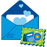 open envelope with award