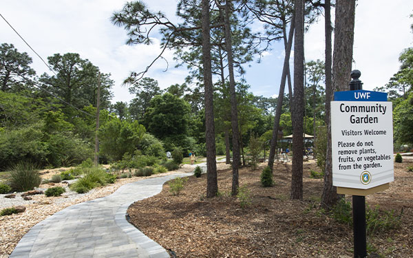 Community Garden Sign and Location