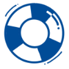 Icon of a life preserver