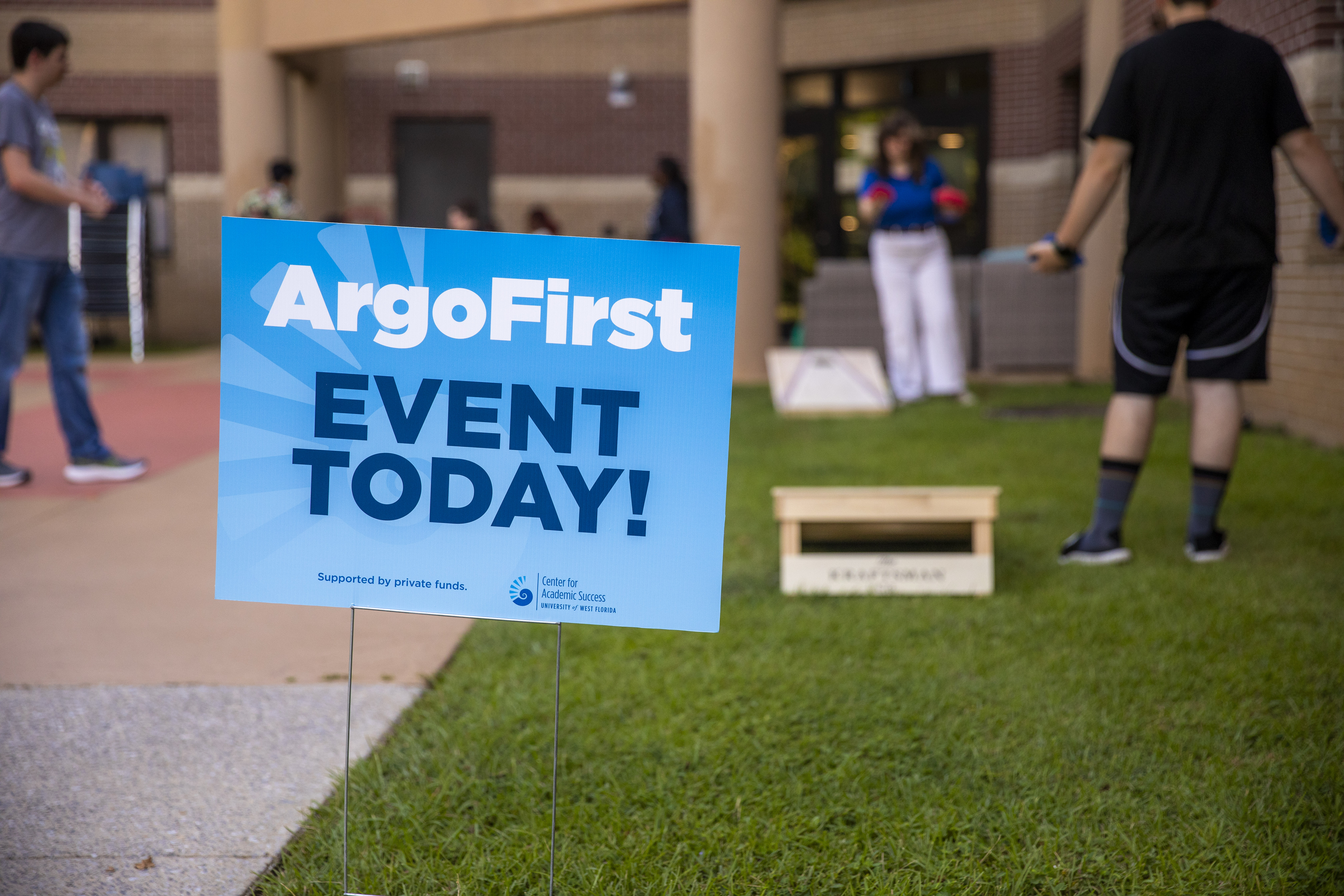 ArgoFirst Event Today sign in the yard