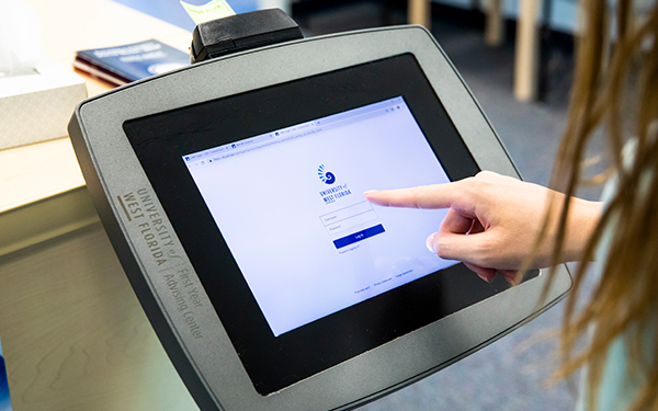 Student schedule a test on computer