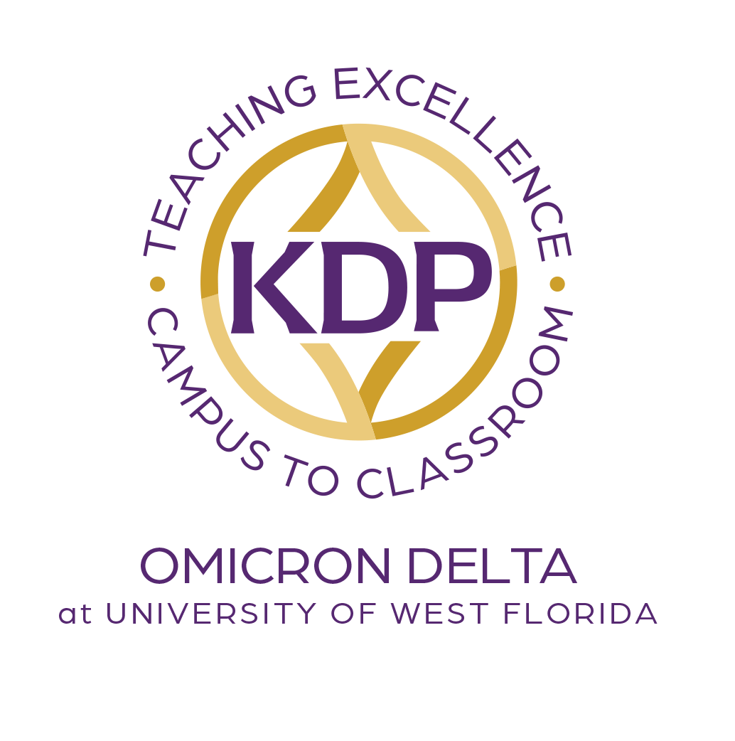 Omicron Delta at the University of West Florida - Kappa Delta Pi, KDP, Teaching Excellence Campus to Classroom
