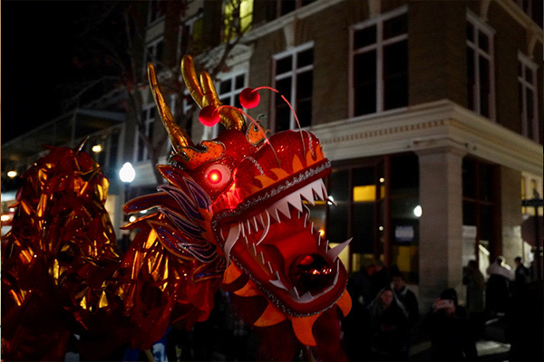 Image of dragon from Lunar New Year Parade