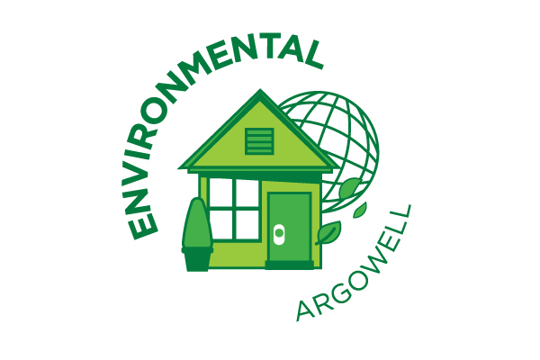 Environmental ArgoWell graphic a house with earth behind