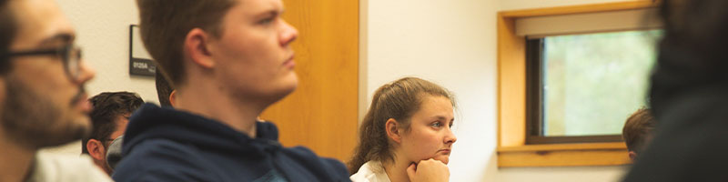 Students in classroom lecture