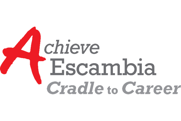 Achieve Escambia logo with a red A and gray text