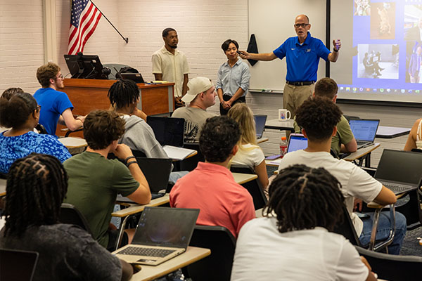 students sitting in classroom during lecture