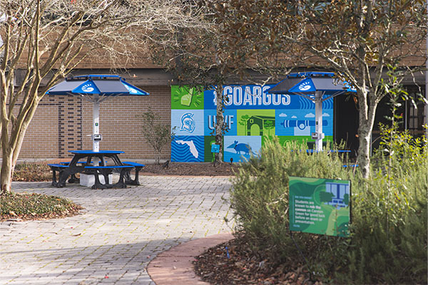 mural displaying uwf elements