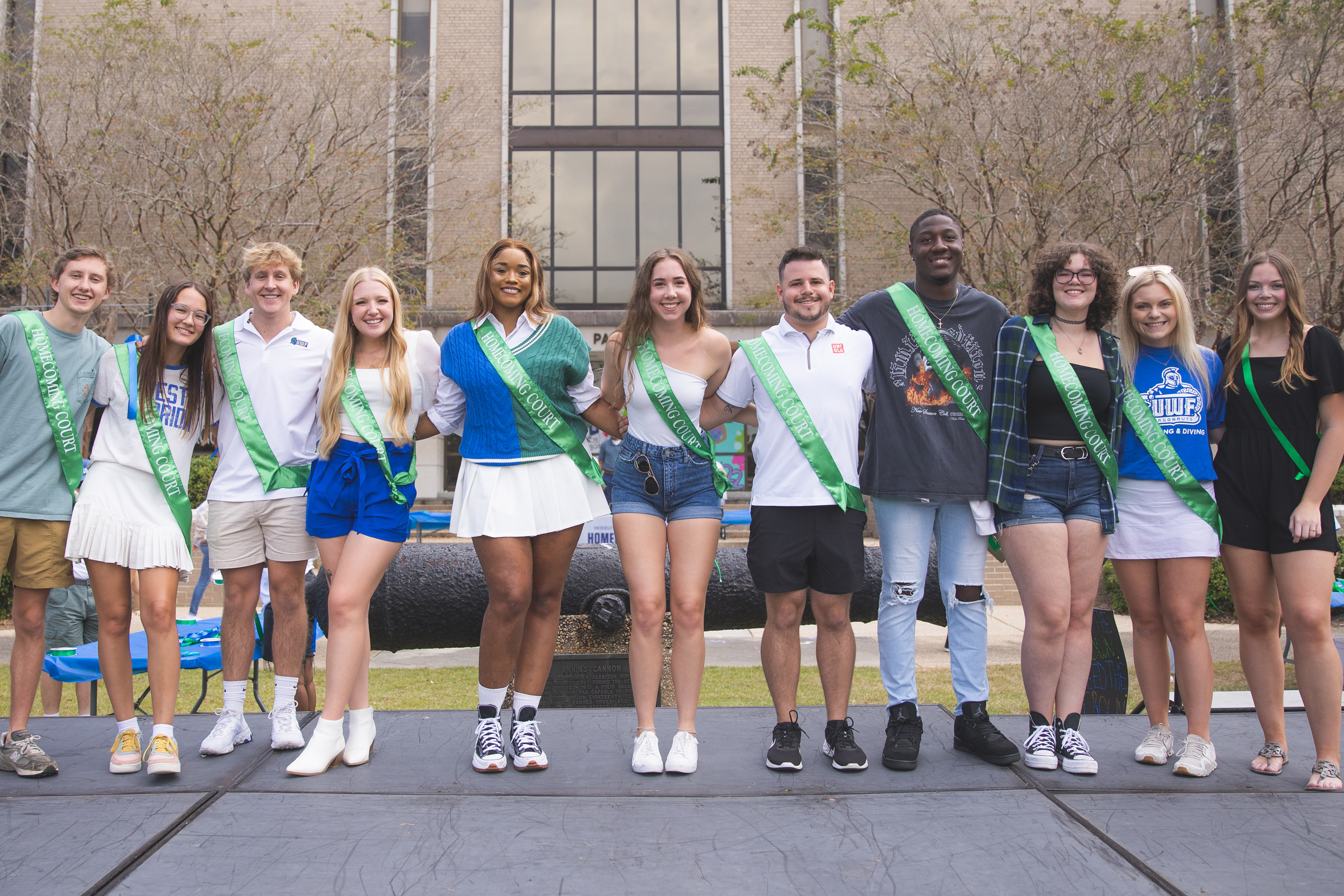 Homecoming court students