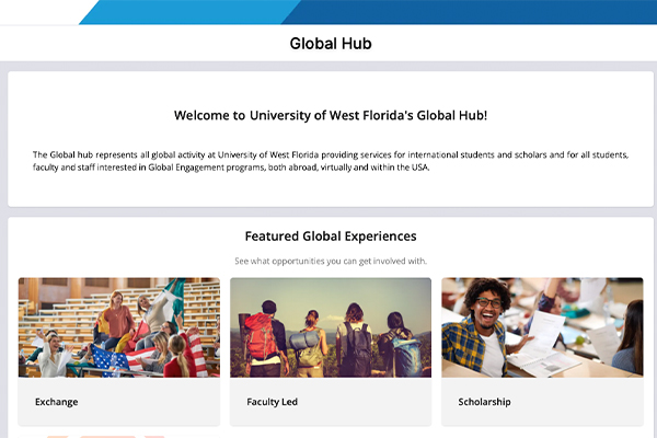 global hub application screen