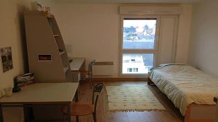 Essca Angers typical housing option, single room