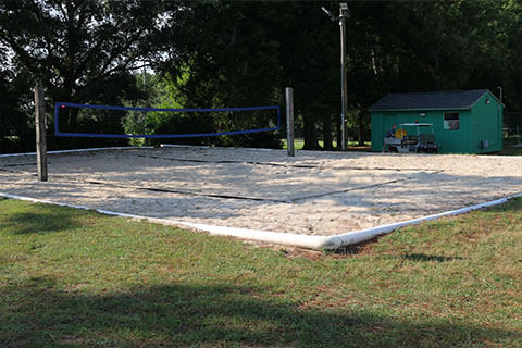 sand volleyball court
