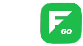 FusionGo App graphic in green with white lettering for F slash Go