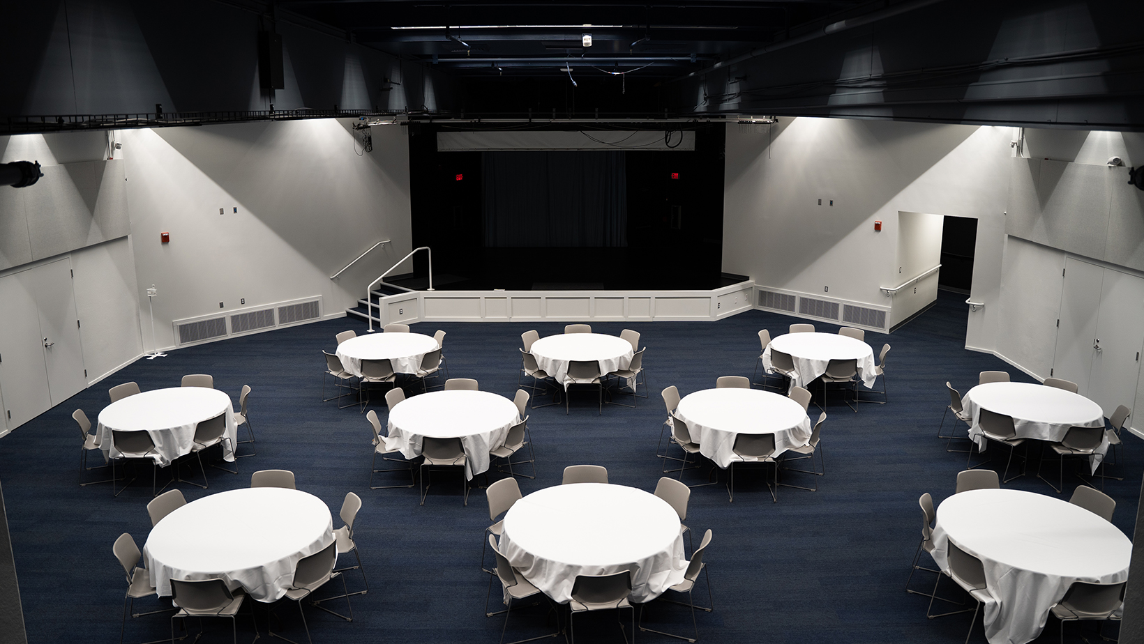 Auditorium as seen from the office above