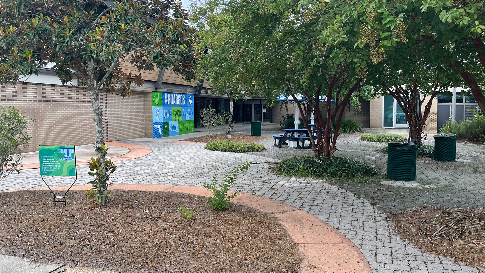 Patio outside of the University Commons