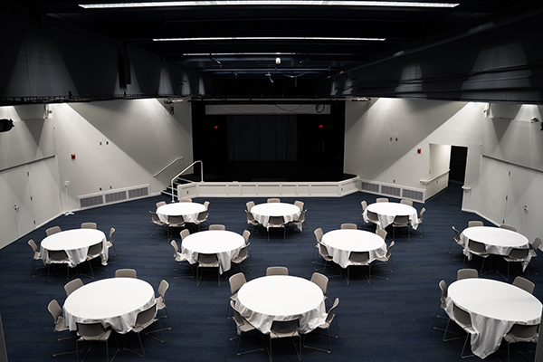 View of the Auditorium from the office above it