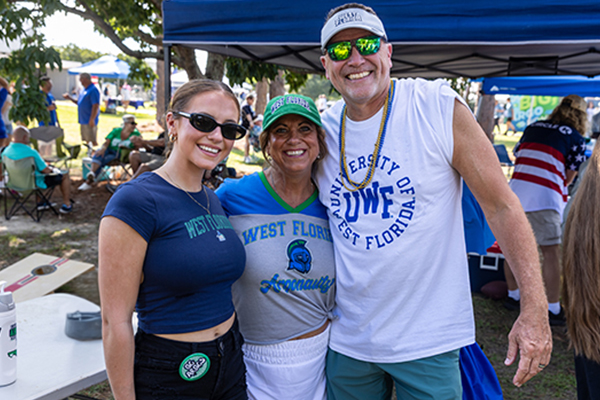 Students and parents enjoying tailgate festivities
