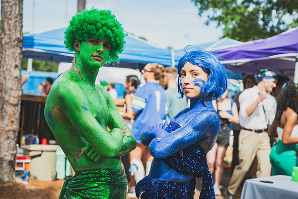 students participating in Argo Spirit at Homecoming