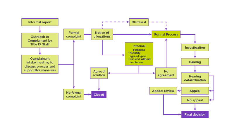 Flow Chart of the Title IX Reporting Process