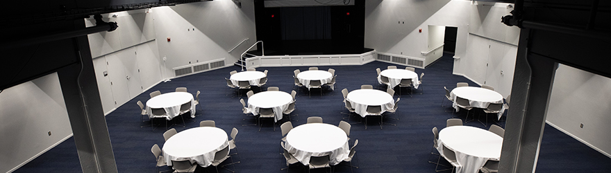 Auditorium as seen from the office above