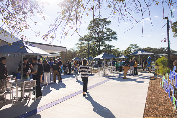 Patio West during event