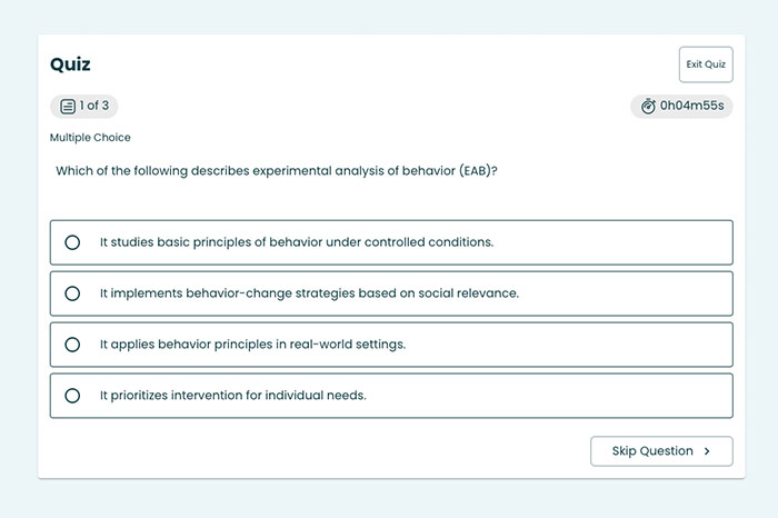 GoLearn Quiz Question Slide