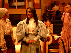 Students acting in UWF Theatres production of Flyin West