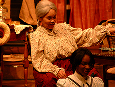 Students acting in UWF Theatres production of Flyin West