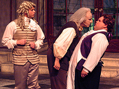 Students acting in UWF Theatres production of Miser
