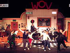 Students dancing in UWF Theatres production of 1940s Radio Hour