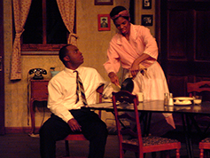 Students acting in UWF Theatres production of A Raisin in the Sun